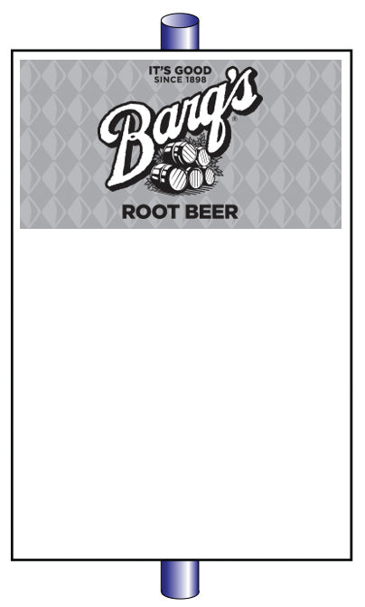 Barq's Root Beer 32" x 48" Pole Sign