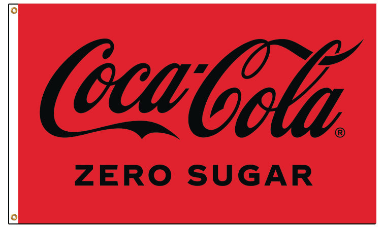 Coke Zero 3' x 5' Polyester Flag