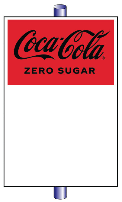 Coke Zero 32" x 48" Pole Sign