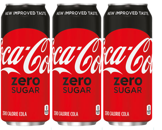 Coca-Cola Zero Can Three Sided Bollard Sign 38" x 44" (12 per box)