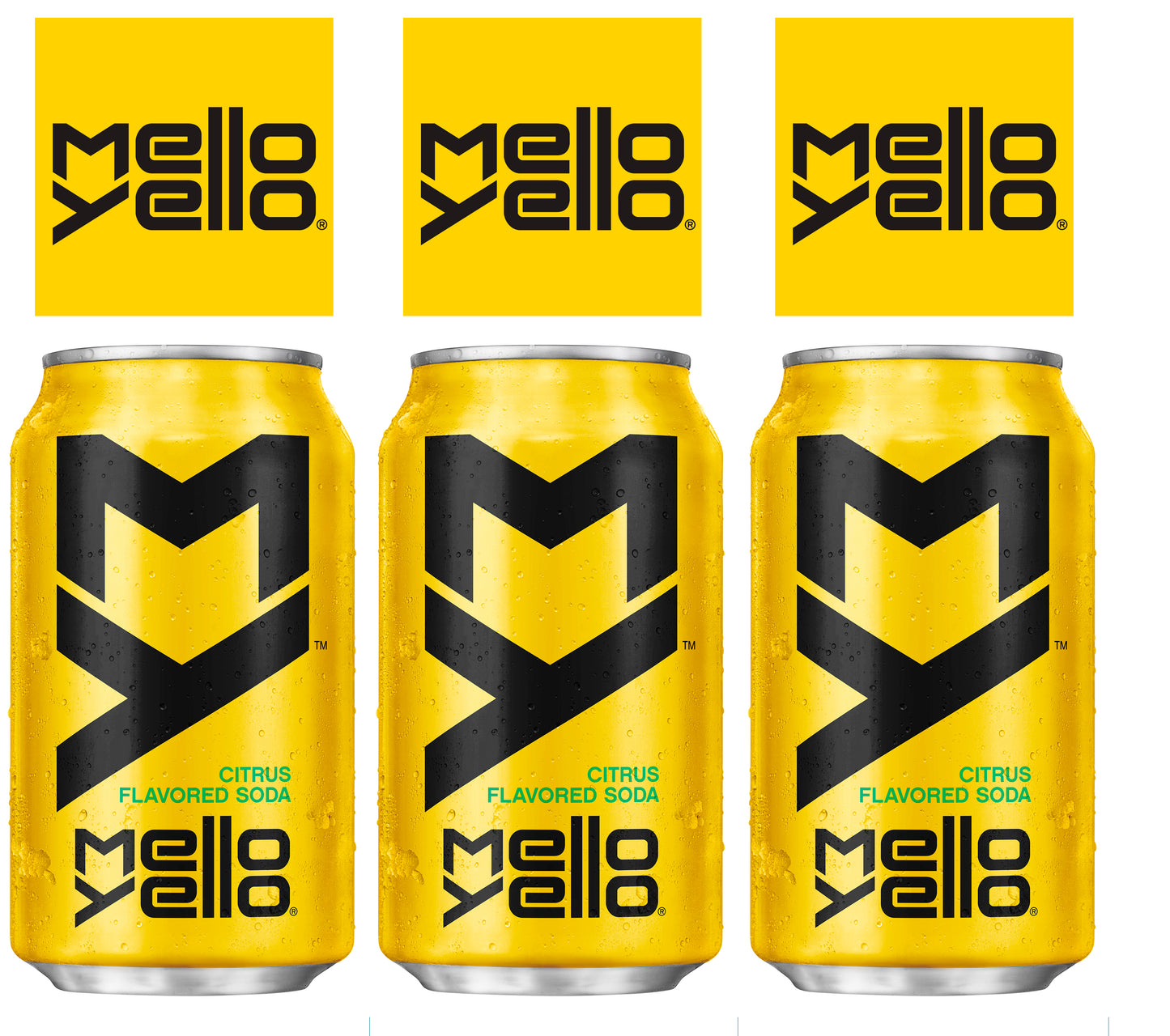 Mello Yello Cans Three Sided Bollard Sign 38" x 44" (12 per box)