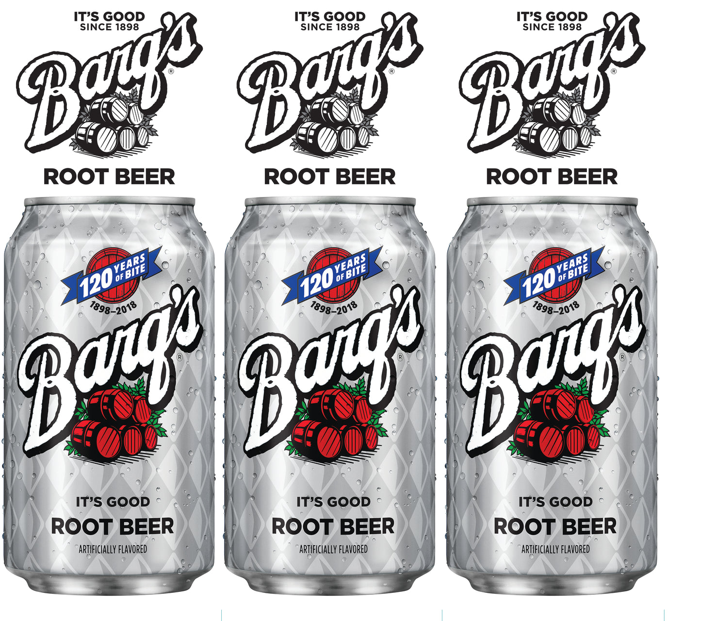 Barq's Root Beer Cans Three Sided Bollard Sign 38" x 44" (12 per box)