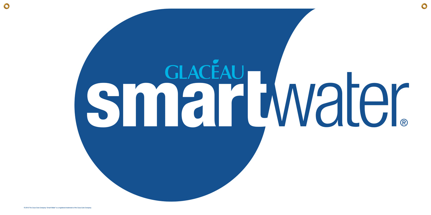 Smartwater Event Banner 2' x 4'