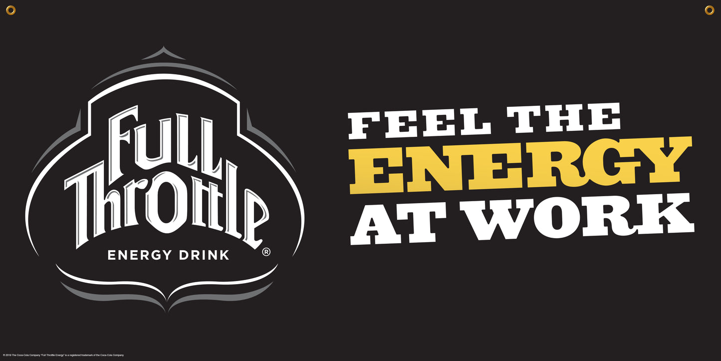 Full Throttle Energy Event Banner 2' x 4'