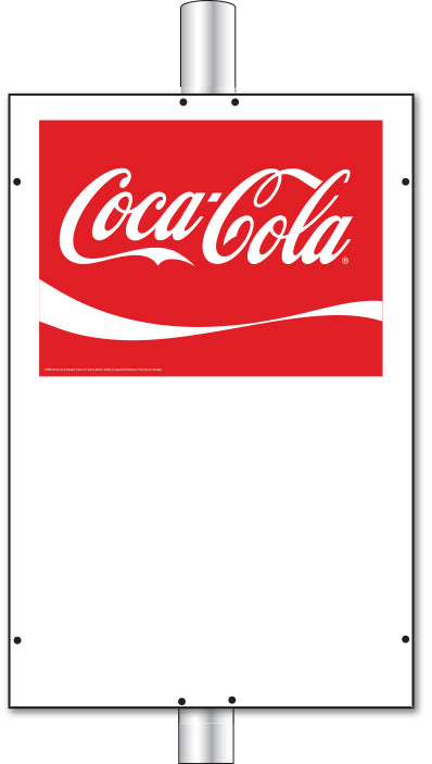 Coca-Cola 32" x 48" Pole Sign